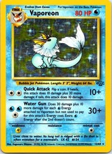 Vaporeon (12) Unlimited Holo Holo Rare Jungle 12/64 LP on eBay