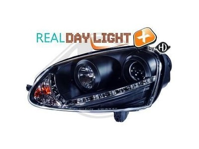 Daylight Xenonscheinwerfer Set für Golf 5 2003-2008 Schwarz