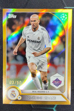 2025 Topps Shanghai Ruika UCC Zinedine Zidane Gold Refractor /50 #5