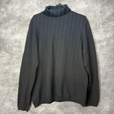 Neiman Marcus Cashmere Turtleneck Sweater Womens Plus 2X Black Quiet Luxury