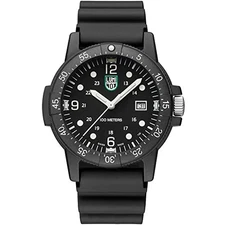 LUMINOX Sea Bass Carbonox Green Logo X2.2001 Black 44mm Made in Switzerland