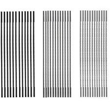 FOXBC 5 Inch Plain End Scroll Saw Blade Set, 36 Pack (28TPI, 12 TPI, Silver
