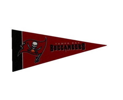 Tampa Bay Buccaneers Mini Pennant 4  x 9'' NFL Felt Flag Memorabilia Florida New
