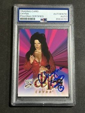 CHYNA 2001 FLEER WWF WRESTLEMANIA SIGNED AUTOGRAPHED CARD PSA/DNA CERTIFIED