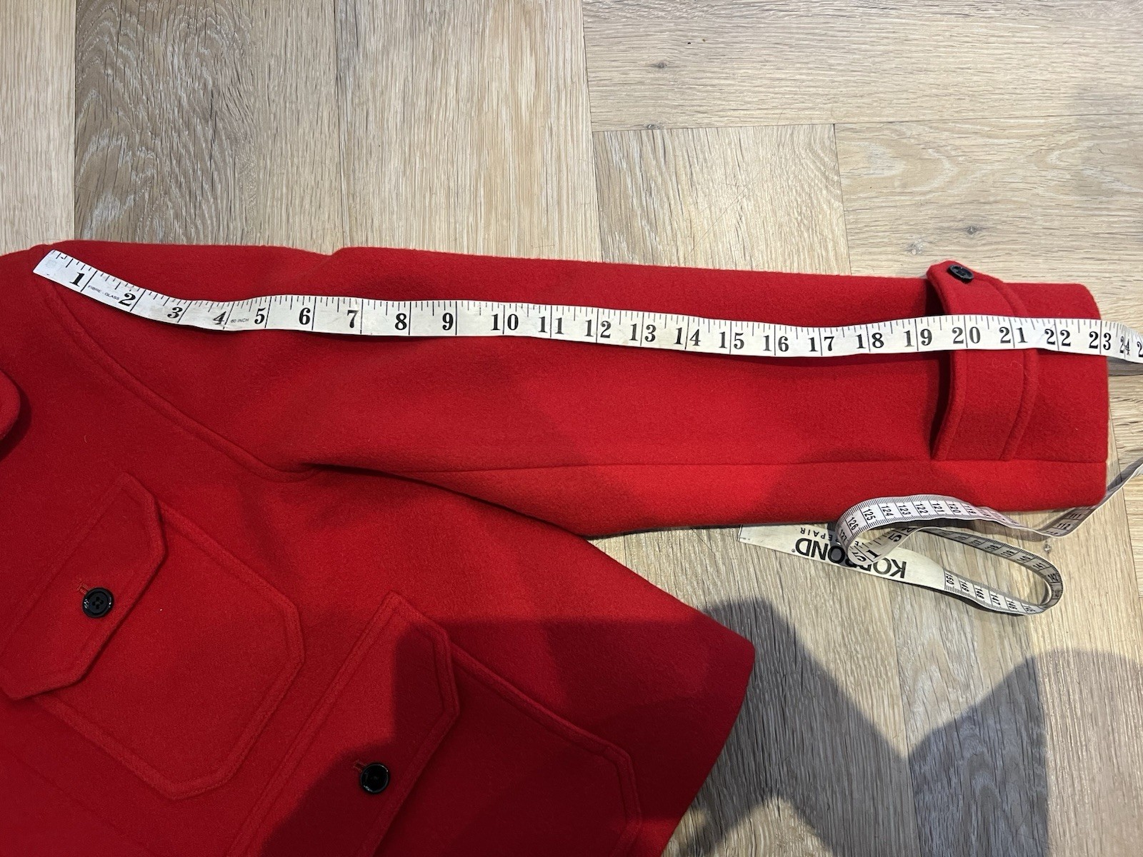 Rare Ralph Lauren purple label vintage red wool cashmere jacket UK12 image 10