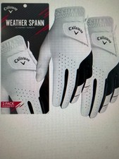 CALLAWAY GOLF GLOVES MENS XL WEATHER SPANN NEW NWT