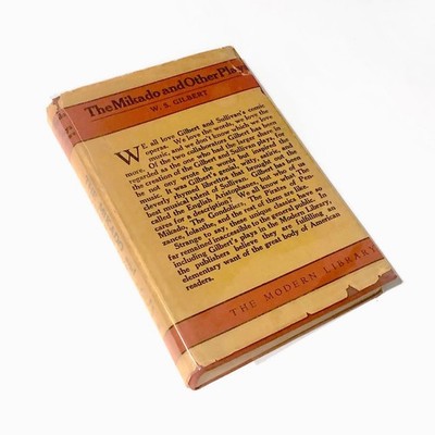 Gilbert Mikado Modern Library Transitional Binding with Jacket 1928 Rare Variant
