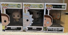 Funko Pop! Vinyl: Rick and Morty Rick #112 Morty #113 Death Crystal Morty #660