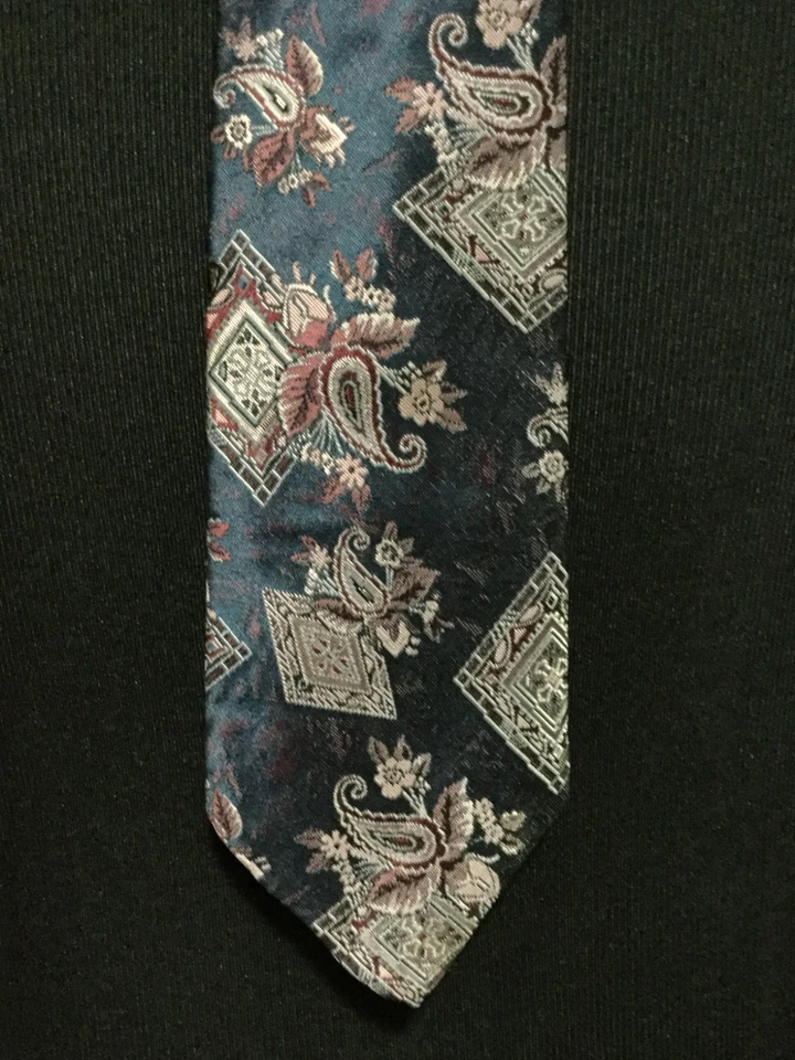 Corbata de cuello Oleg Cassini de cachemira/diamante para hombre 3,5x57 Foto 2 de 3