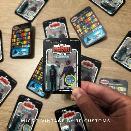 Star Wars Micro Vintage: [CARDED] Bespin Security Guard (black)  (JP Customs)