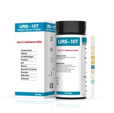 Home 10  in  1 Urine Reagent Test Strips 100pcs Multiparameter Urinalysis Kit