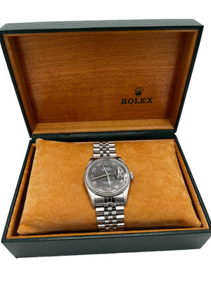 Rolex Oyster Perpetual Datejust Automatik Uhr Edelstahl 30