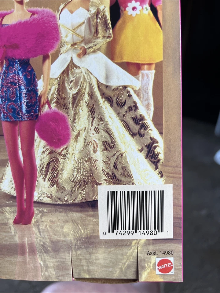 Vintage1996BarbieFashionAvenueBoutique GoldJacketLeopard Pants Accessories NRFB - Image 2 of 4