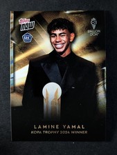 2024 Topps Now Ballon D'Or LAMINE YAMAL Rookie RC Kopa Trophy 2024 Winner