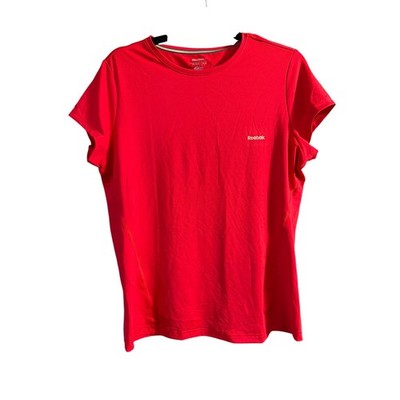 Reebok Women's Plus Size Red PLAYDRY Active T-Shirt Size 2X 2XL New