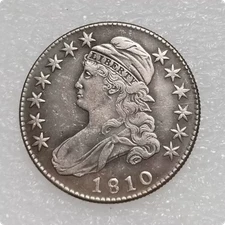 Hot 1810 Capped Bust Silver Half Dollar 50c