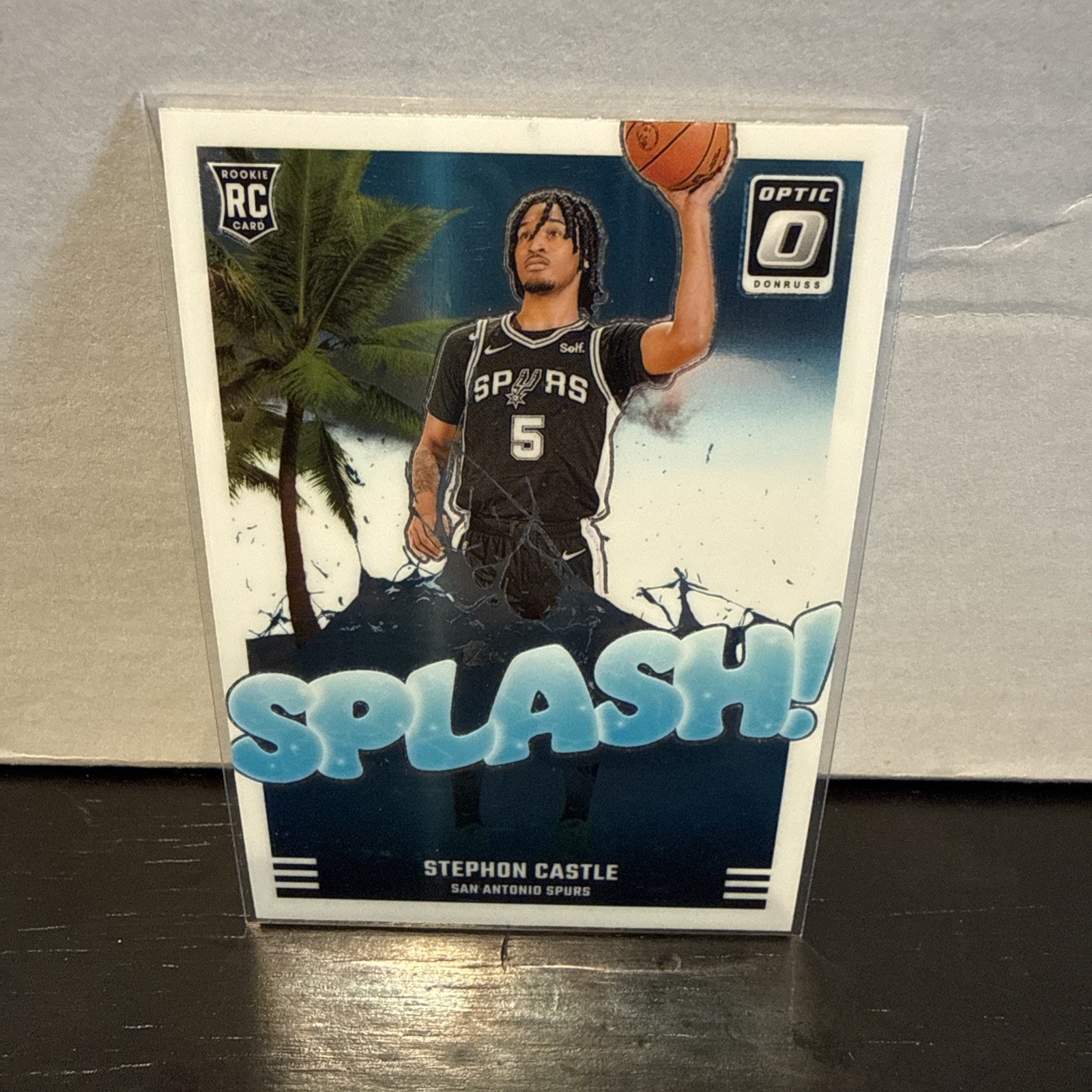 Panini Donruss Optic 2024-25 Splash Stephon Castle #14 Spurs Rookie NBA Card