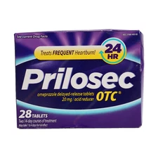 Prilosec OTC Frequent Heartburn Medicine & Acid Reducer Tablets 28ct EXP 03/2026