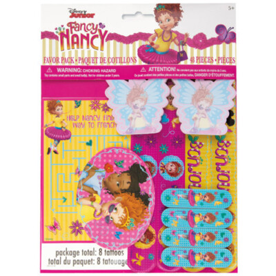 FANCY NANCY FAVOR PACK (48pc) ~ Birthday Party Supplies Toys Rewards Prizes Loot