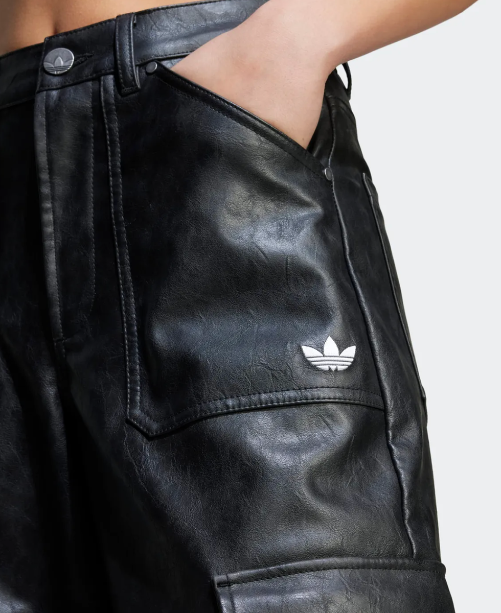 adidas Adilenium Season 3 Vintage Women Faux Leather Pants adidas Adilenium Season 3 Vintage Women Faux Leather Pants