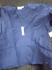 Landau Scrub Top Blue NWT Unisex