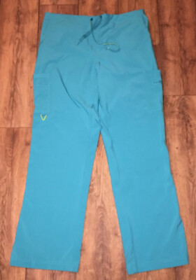 Activate By Med Couture 4 Way Energy Stretch LOTUS Drawstring Bright Blue Large