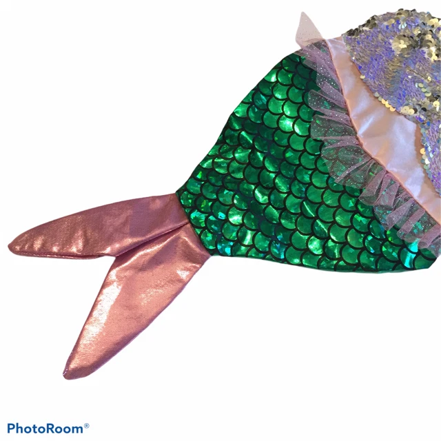 Pet Shoppe Mermaid Costume for Dogs Pets Pooch Sequins Tulle Glitter M/L NEW - Image 4 of 4