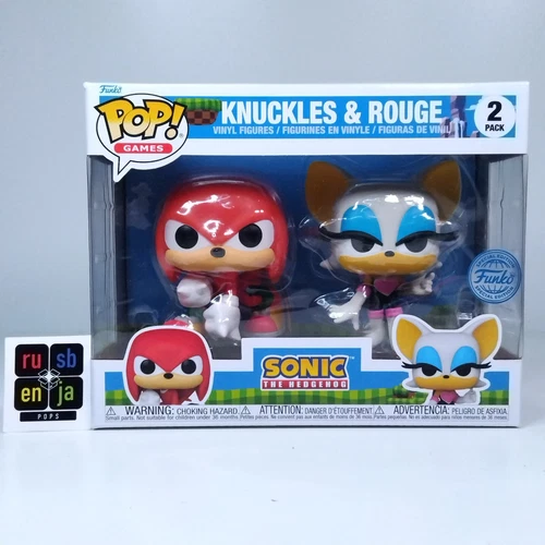 Funko Pop! Games Sonic the Hedgehog Knuckles & Rogue Special Edition 2 Pack
