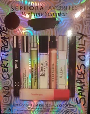Sephora Favorites 8 Pc Perfume Sampler - NO CERTIFICATE - SAMPLES ONLY