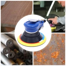 6 Inch Air Body Random Orbital Palm Sander Pneumatic Polisher DA Buffing Sanding