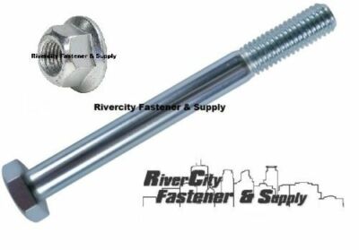 (5) M12-1.75x160 mm Bolts / Hex Head Cap Screw DIN 931 12mm x 160mm & Lock Nuts