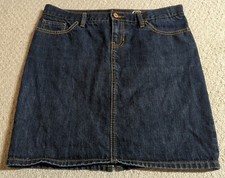 Gap Jeans Womens Size 10 Blue Denim Limited Edition Jean Skirt 24