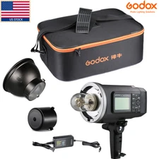 US Godox AD600BM 600W HSS 1/8000s 2.4G Studio Flash Light Case Kit For Wedding
