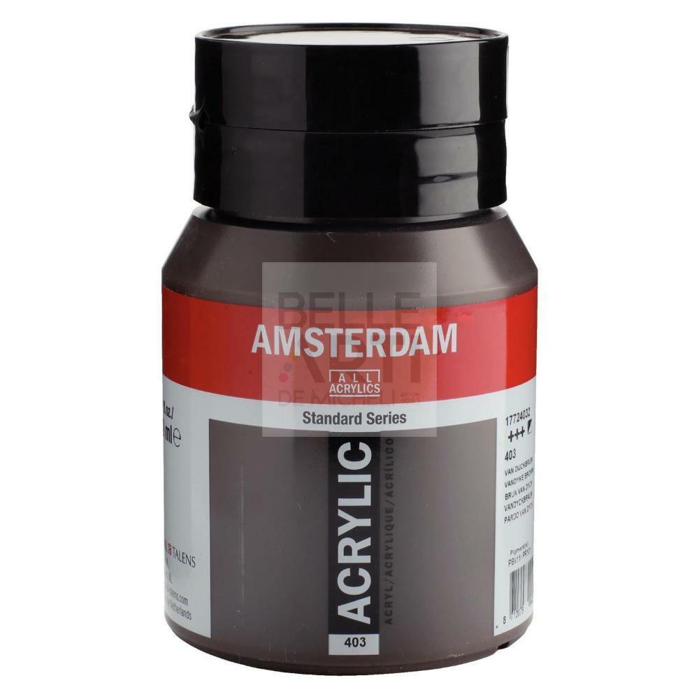 COLORE ACRILICO 403 BRUNO VANDYKE AMSTERDAM "ACRYLIC" FLACONE DA 500ML