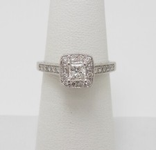 1/2CT Natural Diamond Anniversary Engagement Wedding Ring Bridal 14K White Gold