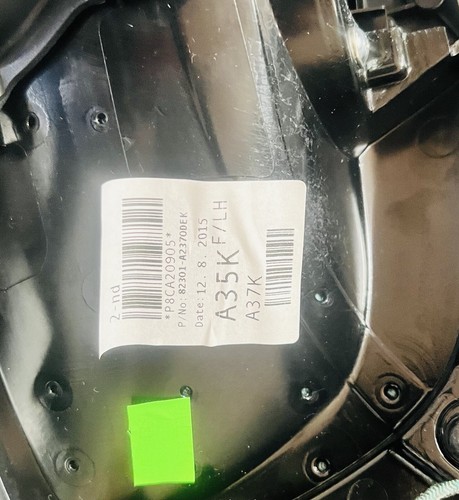 2016 KIA CEED 2 N/S L Front DOOR CARD (2014 - 2019) - Picture 3 of 4