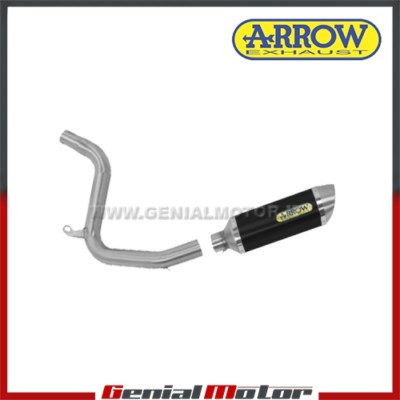 Auspuff + Link Arrow S. Thunder Alu S fur KTM Duke 125 2011 > 2016