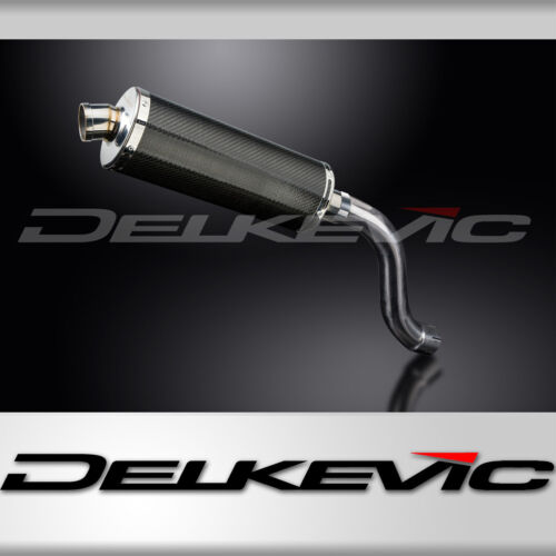 TRIUMPH DAYTONA 955i 01-02 HILEV 350mm OVAL CARBON BSAU SILENCER EXHAUST KIT - Picture 1 of 5