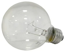 Sylvania 15871 PACK (3) GLOBE LIGHT BULBS 40 W, G25 Lamp, Medium Lamp Base