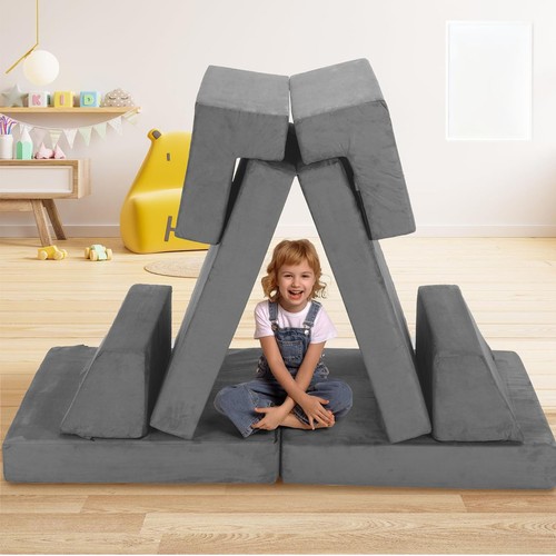 Modular Kids Play Couch 8 pcs Modular Kids Play Foam Couch for Toddlers Set UK - Picture 8 of 8