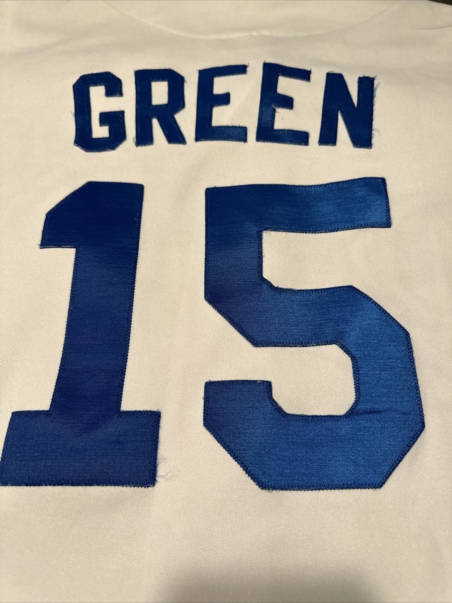 Dodgers ユニフォーム 15 Vintage Shawn Green #15 Los Angeles Dodgers Majestic White