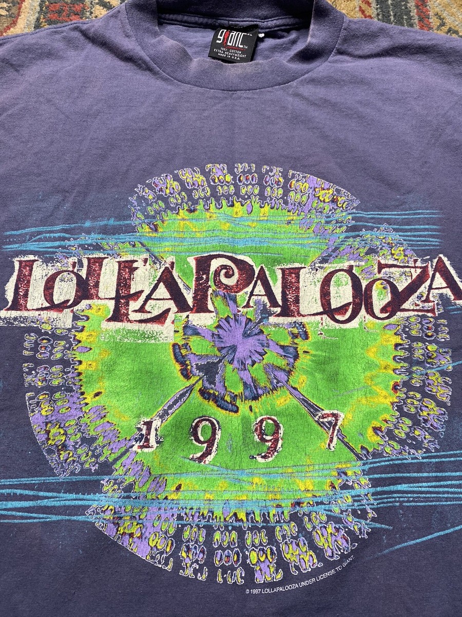 Vintage Lollapalooza T Shirt 1997 Blue Mens XL Giant Tag Vtg Vintage Lollapalooza T Shirt 1997 Blue Mens XL Giant Tag Vtg
