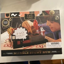 FAO Schwartz Marble Stunt Run Toy Build Your Own Battery Powered Age 8 up