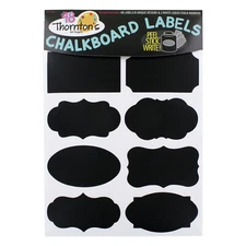 Thornton's Art Supply Premium Chalkboard Labels with 2 White Liquid Chalk Marker