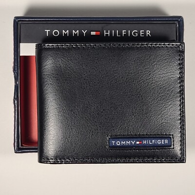 Bifold Wallet Tommy Rfid Wallet Tommy Hilfiger Men Bifold Black