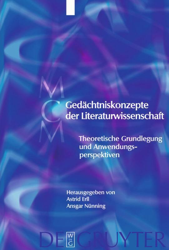 Thumbnail - Astrid Erll (u. A.) | Gedächtniskonzepte Der Literaturwissenschaft |