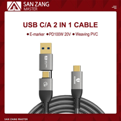 USB 3.2/4 Kabel USB C Stecker auf USB USB A/C Datenkabel Thunderbolt 3/4 0.5m-2m