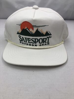 Vintage SAFESPORT OUTDOOR GEAR Truckers Hunting Fish Snapback cap / hat