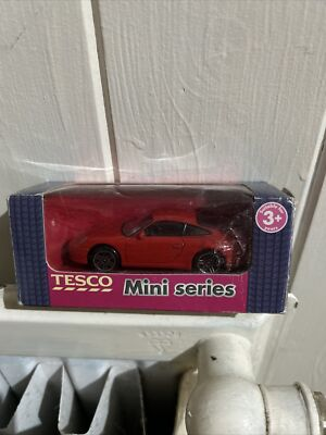 #ad #ad TESCO Mini Series Die Cast Red Porsche Red Comes With Box GBP 5.22