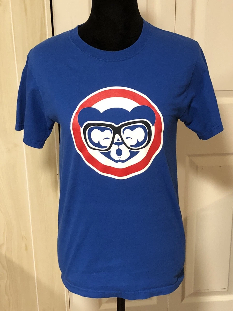 MLB Chicago Cubs Graphic Tee T-Shirt Mens Small Harry Caray Glasses